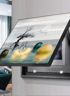 电表箱装饰画电闸盒弱电38003箱空开挂箱画现代简约免打墙孔遮挡