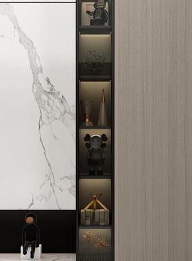 书柜玻璃门物防书架置柜客厅尘IMJ窄缝柜家用储夹物柜落地组合展t