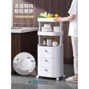 纳柜客厅多层物架家用夹SY5278缝储物柜收置塑料日式 抽子屉式 卧室