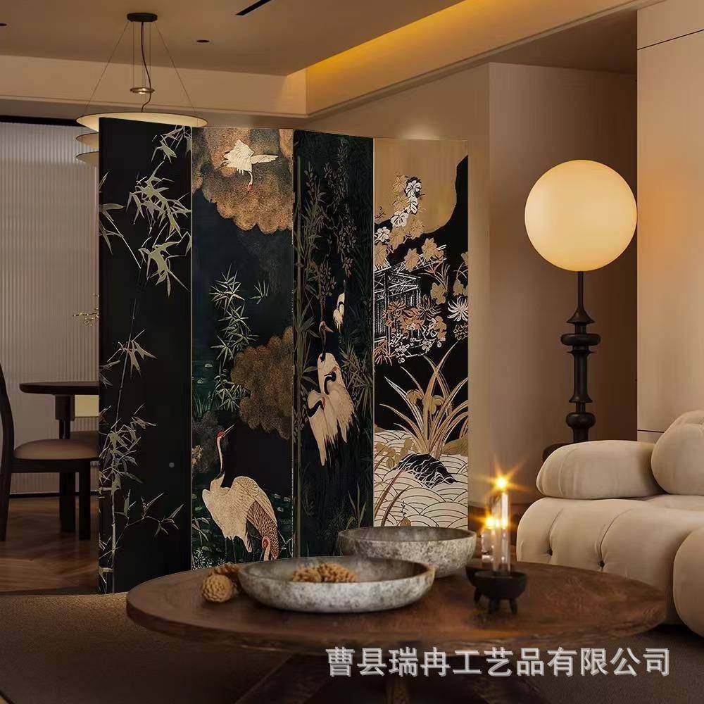 移法式ITJ复屏古风隔断客厅可折遮挡茶室装饰叠可动折屏中古入户,电子元器件市场,其它元器件,淘宝优惠券,粉丝福利购,淘宝优惠卷