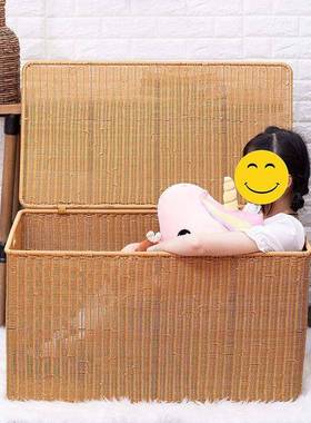 收纳箱特大储号26589用服棉被物箱塑料仿藤编织整理箱大家容量奥