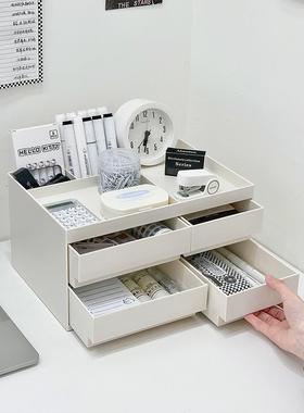 工ZA12199抽屉式桌面收办纳盒公室位置物架书桌能上文具杂物多功
