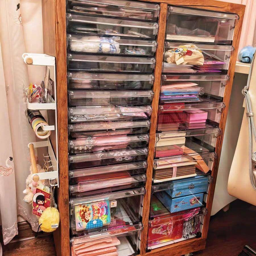 糕YMY店柜烘焙A整理美甲抽屉式收蛋纳柜样品饰办公美妆品文件柜平