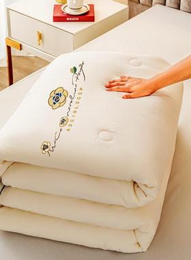 2025山茶花体大豆被秋冬加厚被芯单立用双YJX学人生宿舍家被直播