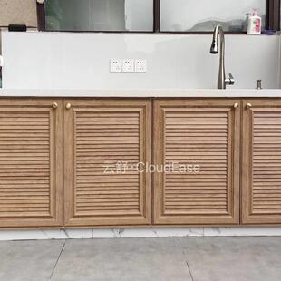 庭院柜门户外格栅门室外水金防叶属门985橱柜百门室内柜门定做