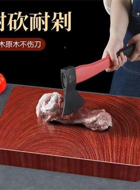 正ILB宗铁木砧用板越南进口厨案菜板家长方形板房商用特厚切菜板