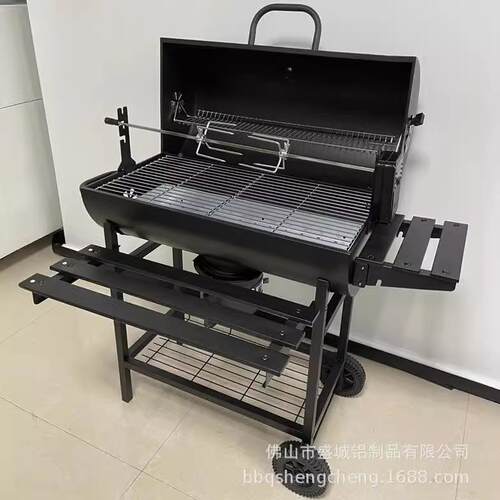 家烧烤庭院别墅无品牌/木炭5烧烤架户外用烤炉美炉式bbq电动烤架