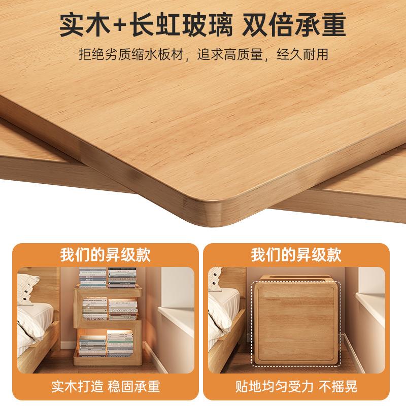 边几发边柜简小wr1茶几床置头约柜创意带灯客厅家用物沙架小桌子