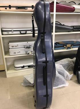 通大灵琴琴盒提pc大提琴盒蓝色白直点琴盒LFN厂家销