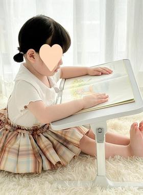 宝宝书RQN多支架阅床读书架儿童绘本上阅读架可升降功能小桌子落