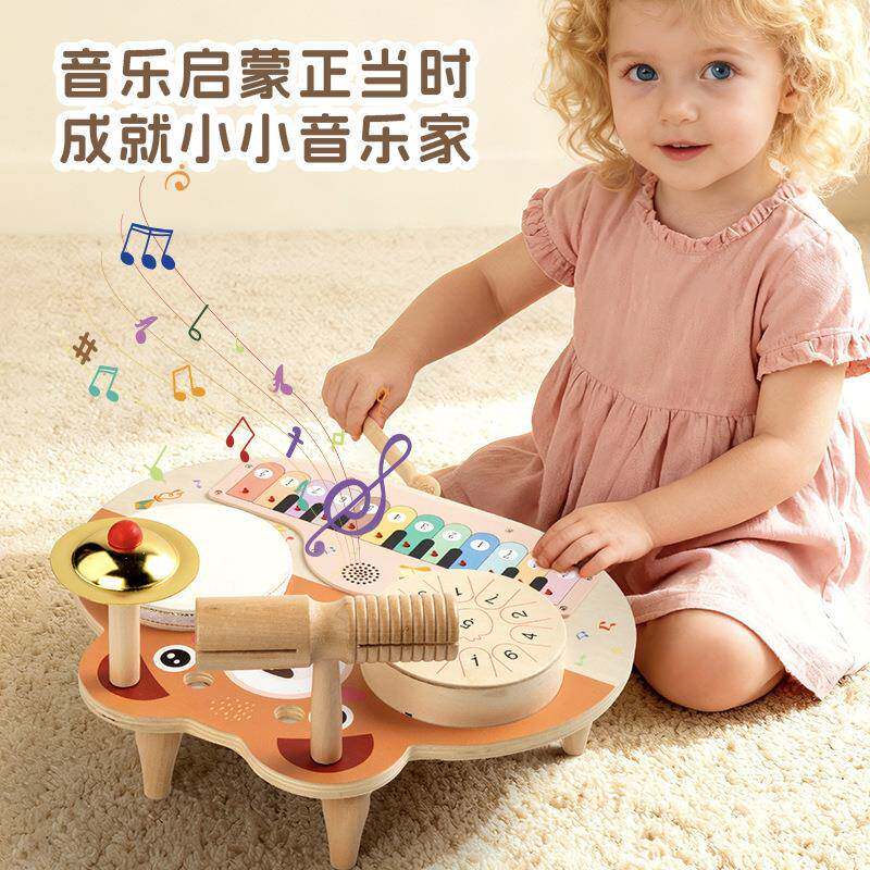 五GST合手一触琴钢琴木鼓多功能乐台音玩具摸便携式儿童眼协调玩