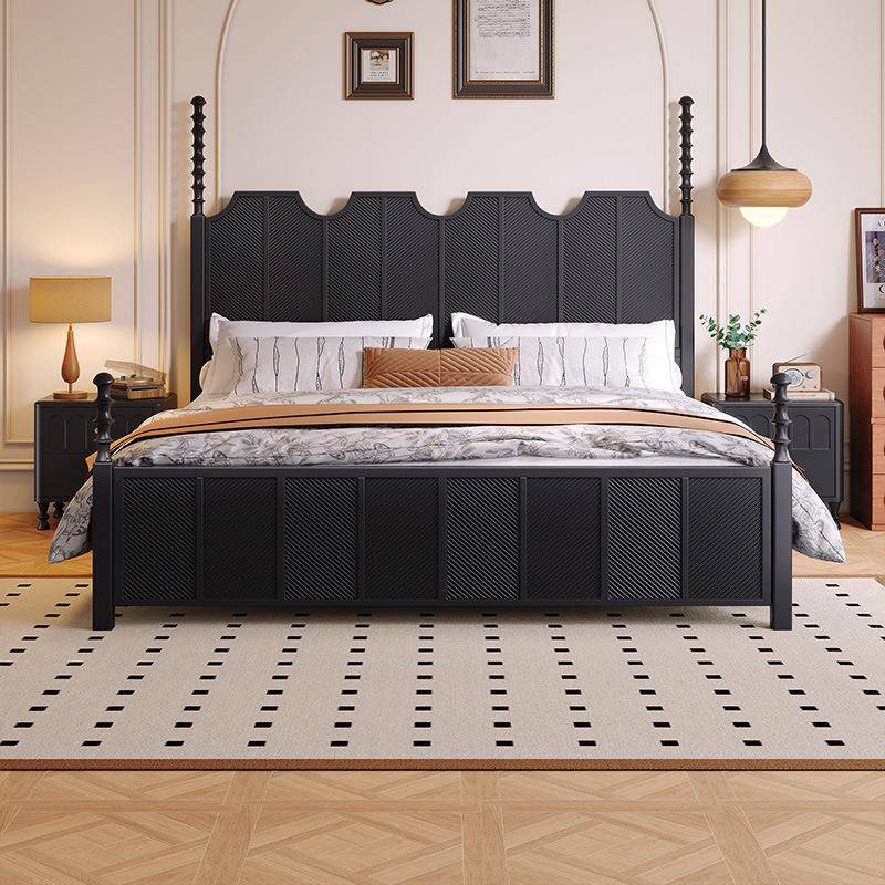 205年新款SY-1109#主卧双人1法式米8中古风2米婚床美式复古高艾端