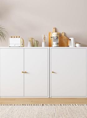 铁艺餐边铁艺储物柜柜玻简璃门OHE收纳柜约功能碗柜置物架超薄多