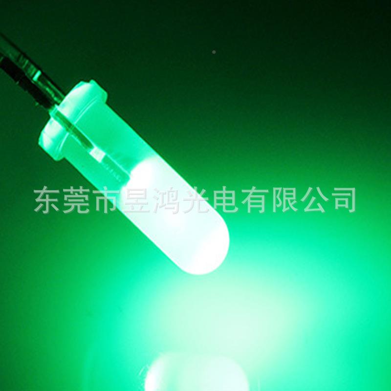 f3圆头10mm绿珠高红发F3*10mm发红蓝蓝发绿黄发黄光led灯家电指示
