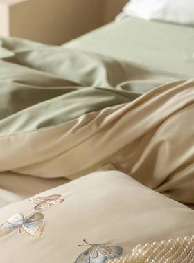 丝全般冬轻柔丨美到发光~100支件长绒棉磨IEP毛四套季加厚纯棉棉