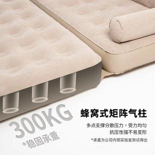 户外露营叠充气沙加高靠背自动加折厚午睡沙床懒人家用二544发合