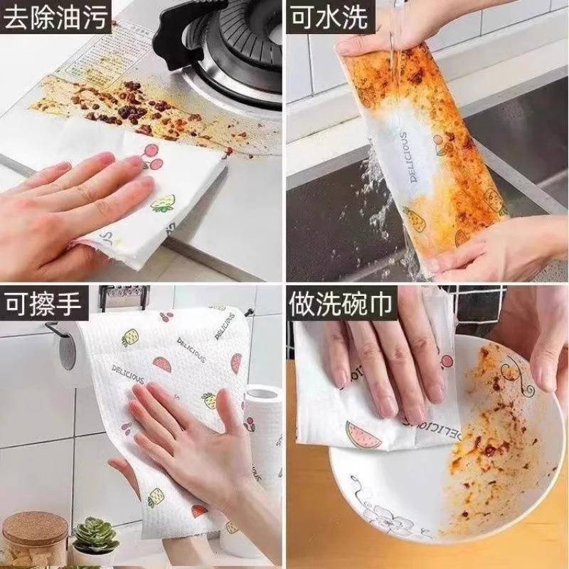 懒人抹布干两湿用布家用无品牌/清洁厨房纸洗碗吸水不沾油反用复