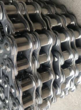非标304不锈钢挡C板链LVB条204220节62双距单排单孔弯板C链条