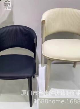 C5628C奢欧式家具法式风奢华皮餐桌餐椅出口椅家具餐椅轻法式简易