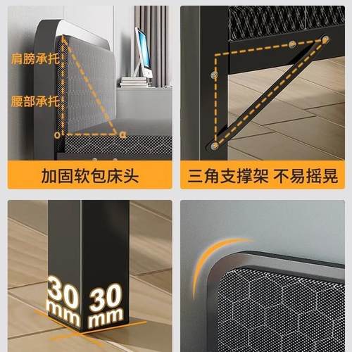 出租屋易床叠床单人床家成人办公室午休床折ZRJ宿简舍便捷硬板铁