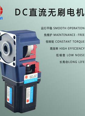 300W低直流无刷直角减速机5DL300压-MTB24GU-30S缓B存输送机减速