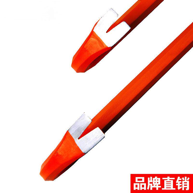 撬棒撬撬起杠重型HHF钢钎棍撬杆木翘棍工具特种钢拆木箱工钉器
