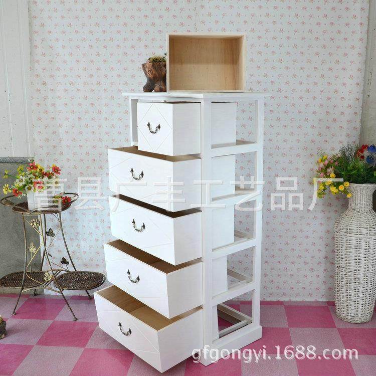 木质收纳柜多实层木抽屉储物式柜多全实木五能杂物功收纳整理柜
