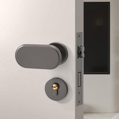 美心静TBV音卧门家用免改通用型房门锁锁具可调节门把手室手孔柄