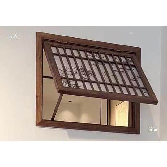 仿古窗花窗窗格实木窗户窗花窗其框扇CAO老式户平开窗折叠窗推拉