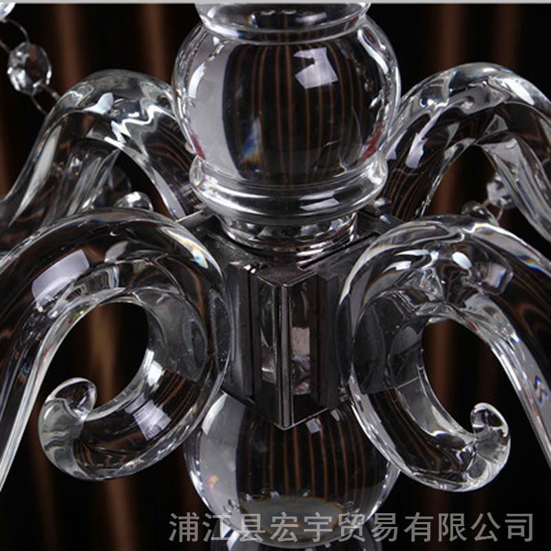 水晶烛台婚庆婚礼餐桌装饰用品蛋糕塔花托插花水晶蜡烛台