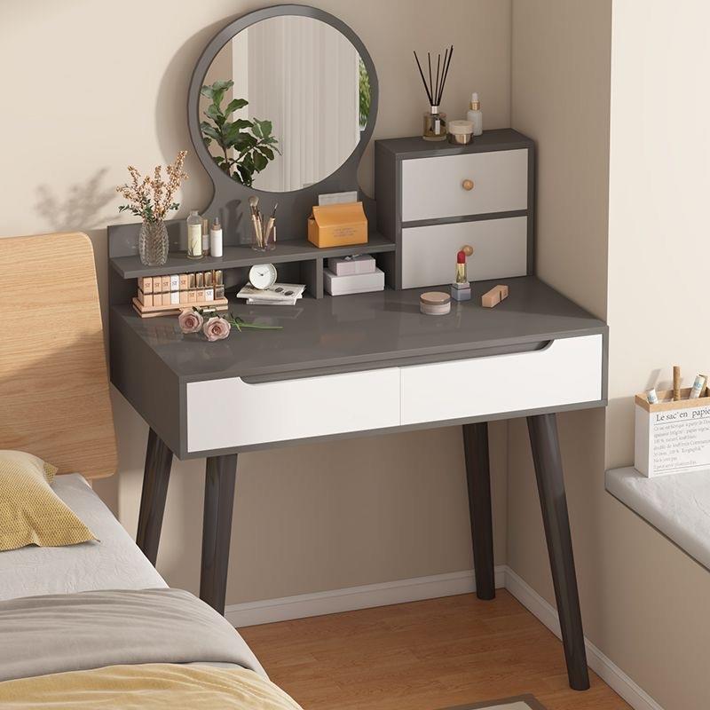 JG小P1新款卧室梳IMX妆台化化妆桌子小户型简双层妆台型工厂约直