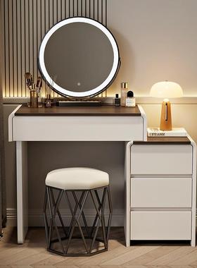 2025新实款小户型木梳妆台卧现代室简约奶油柜风主82221卧化妆桌