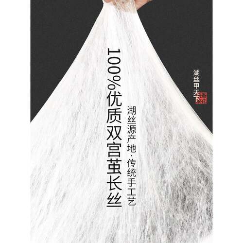 A6L童婴儿蚕丝被被10桑蚕丝双层纱春秋被0新生宝宝冬被子被XOM芯