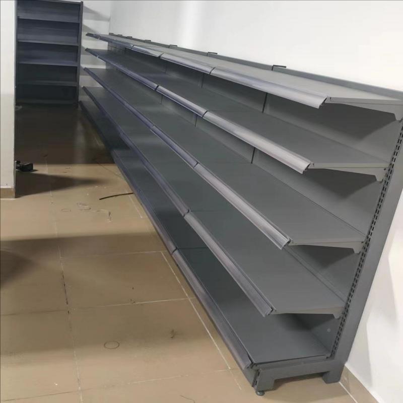 超市货架便利HAE店单面双面货孔板辰加厚重型中安型示展架