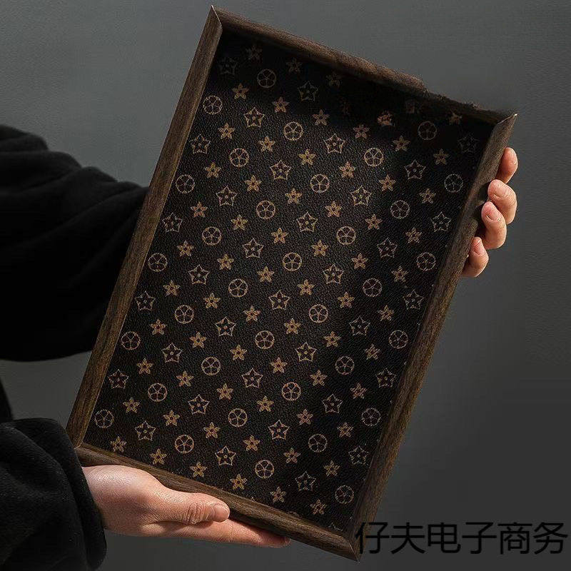 档复古茶盘胡桃木首饰长方形轻奢木质收纳酒杯茶水文玩茶盘托盘,餐饮具,茶盘,淘宝优惠券,粉丝福利购,淘宝优惠卷