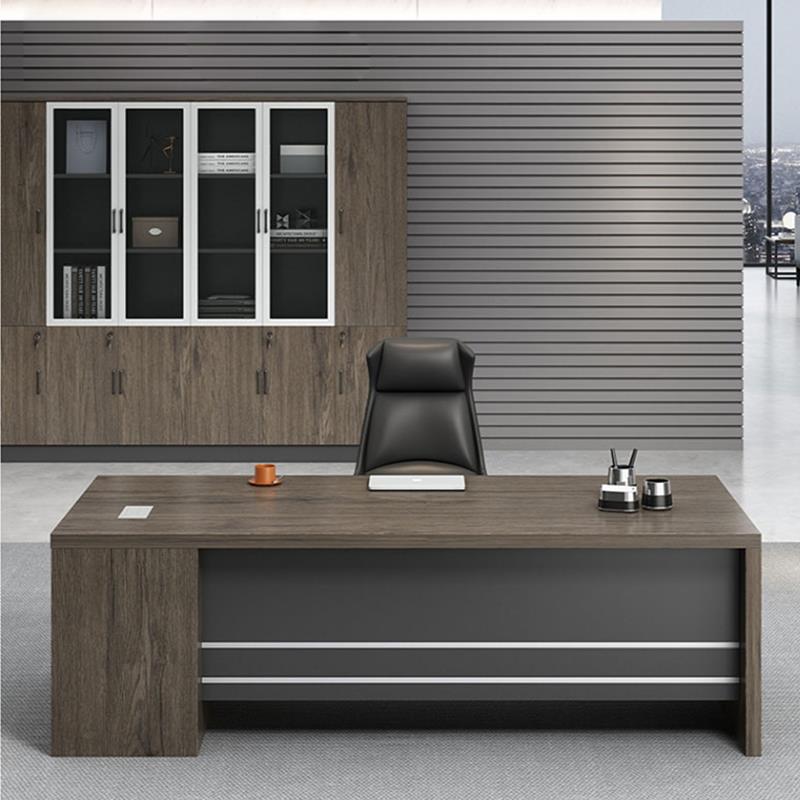 需定制单人老板办公桌简约现代办公桌子总裁办公室办公家具主管经