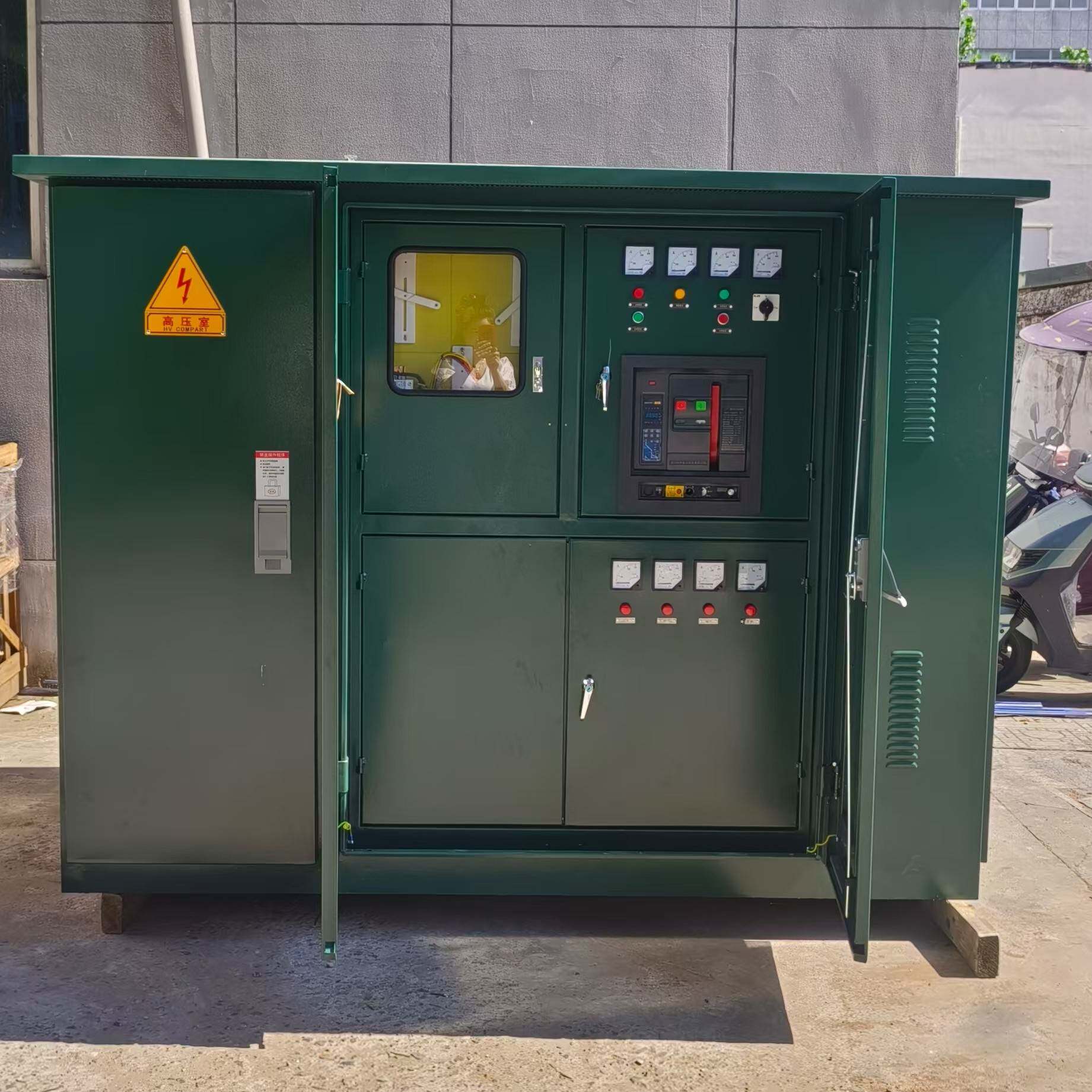 光伏箱变美式箱式变电站YB成套高压开关柜配电房880kva箱式变压器