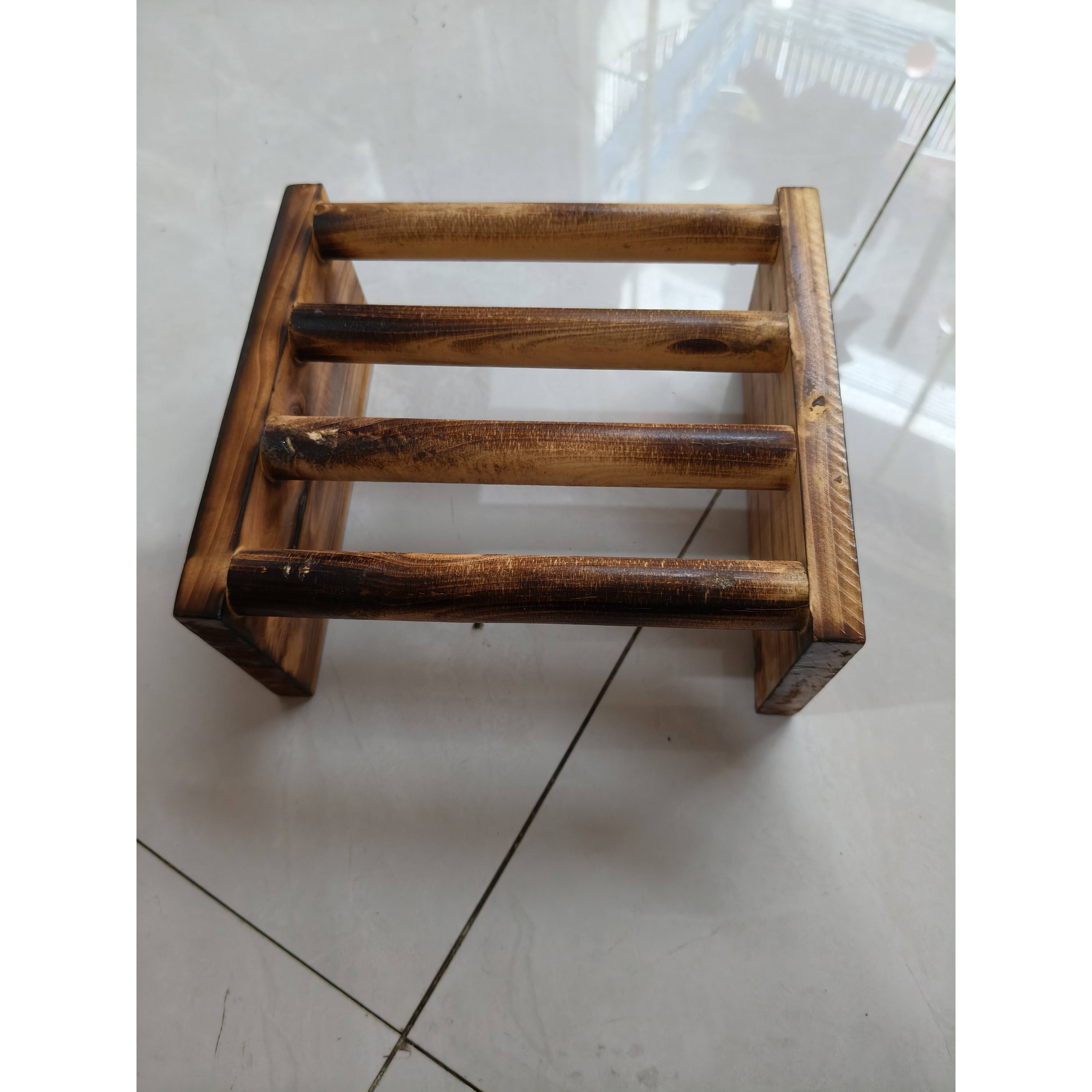 需定制熏蒸木桶洗脚桶专用架脚小木凳泡脚桶熏脚小凳足浴桶熏蒸架