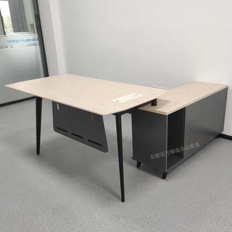 需定制格诺瓦大班台老板桌简约现代时尚老板办公桌钢脚经理桌耐用