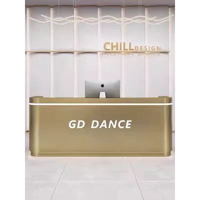 需定制简约现代舞蹈室收银台柜台服装店理发店前台美容院不锈钢吧