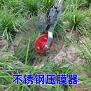 湿地盖膜机蔬菜铺膜种蒜人力手持式 器具镀锌农具 压膜机农用包装