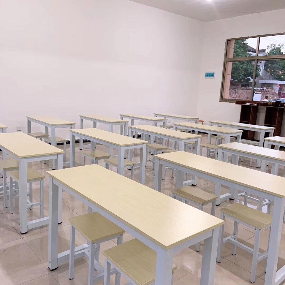 需定制培训桌厂家直销长条桌单双人课桌椅中小学生补习班会议员工