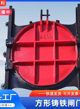 水闸镶铜闸门附壁铸铁闸门水利放水井闸门双向止水铸铁闸门启闭机