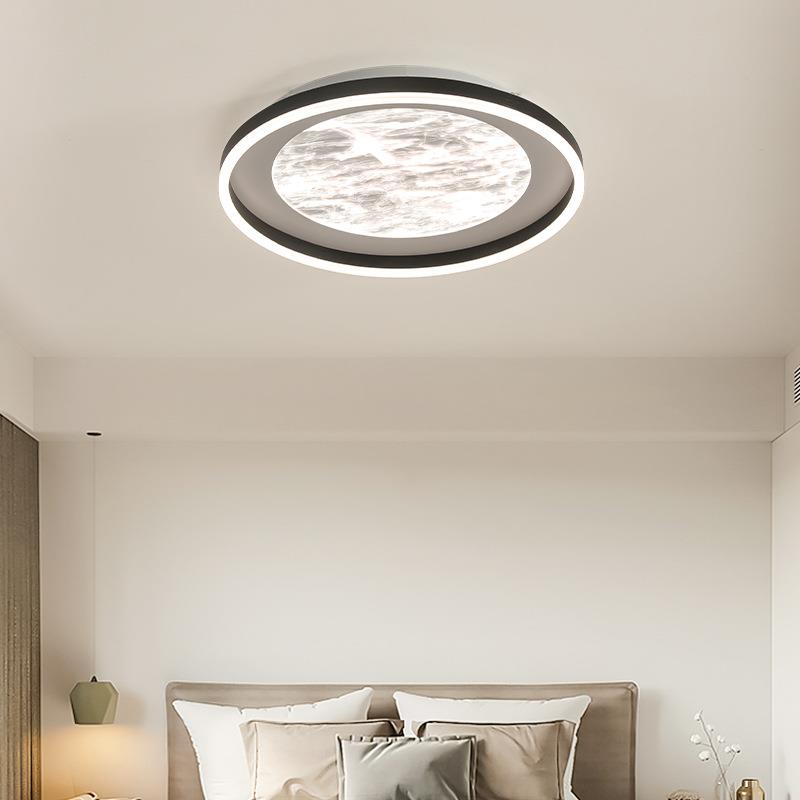 意式极简卧室吸顶灯现代简约设计感2025年新款超薄极简主卧房间灯