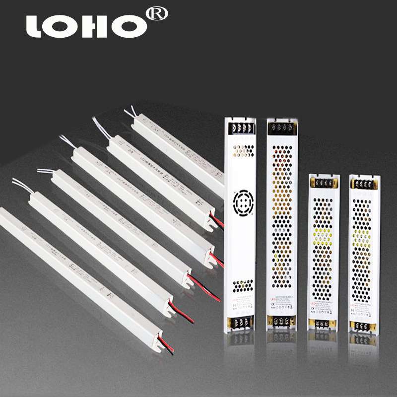 静音款12V24V360W超薄灯箱电源 12V30A360W24V15A长条超薄LED电源