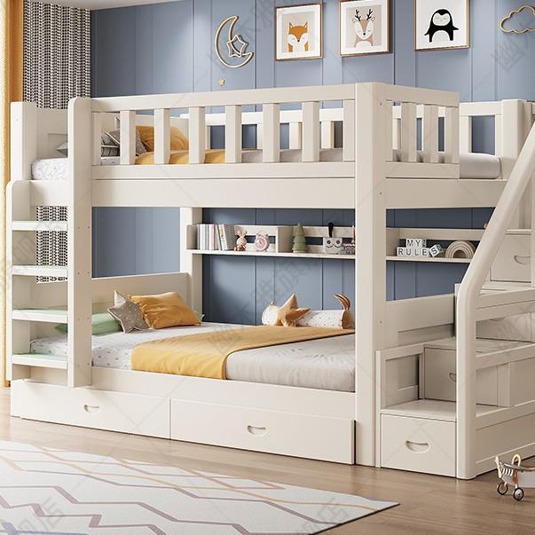 实木儿童床成人双层床大人二层上下床高低多功能小户型两层子母床
