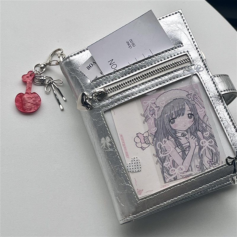 韩系ins风皮质k蝴蝶结护照夹高颜值旅行通用身份证件收纳卡包小众