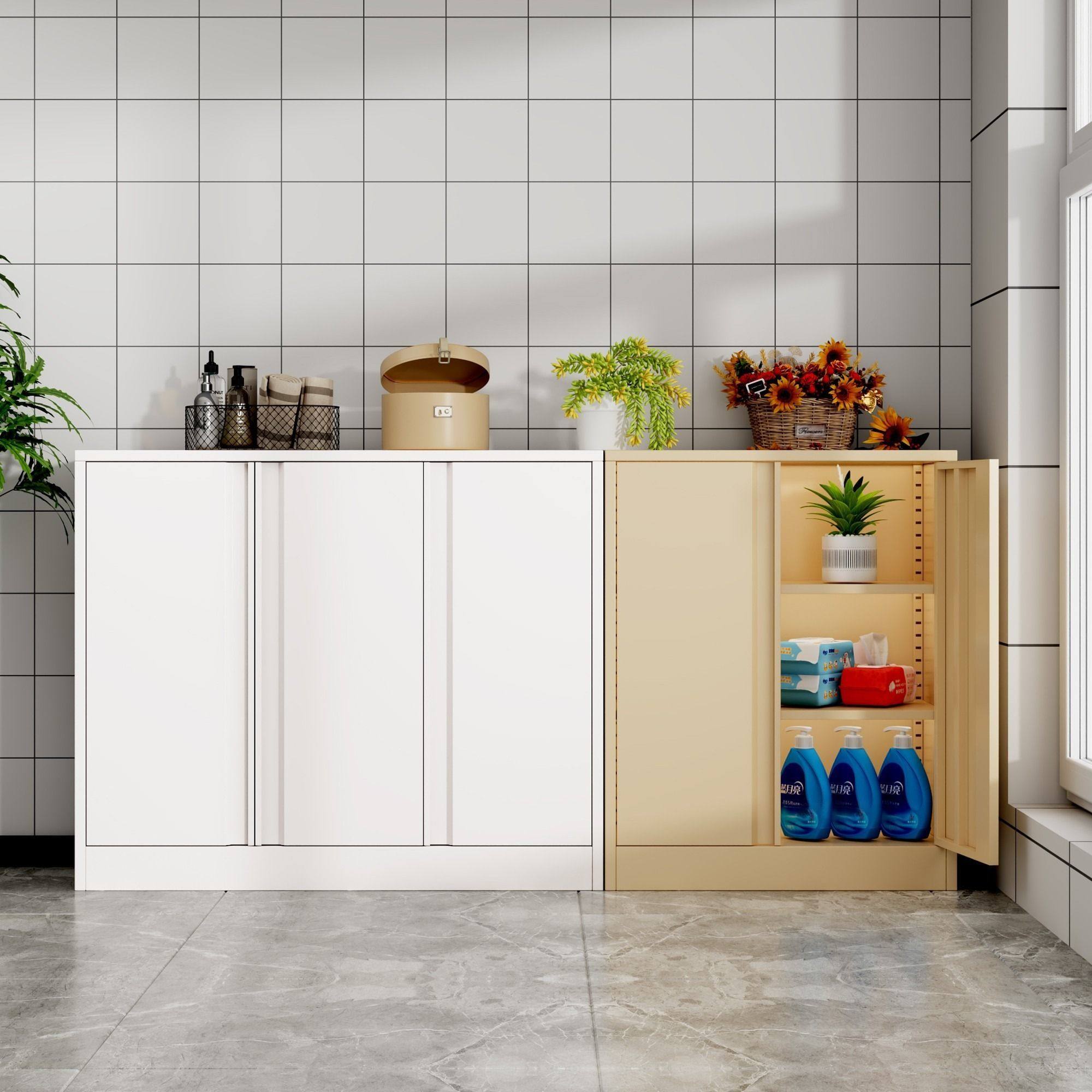 阳台柜钢制储物柜防潮防