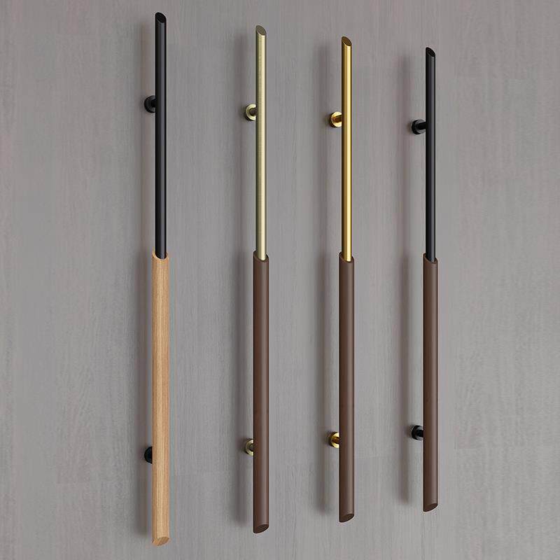 极简玻璃门拉手酒店包厢会议室实木门把手双开门拉手不锈钢拉手