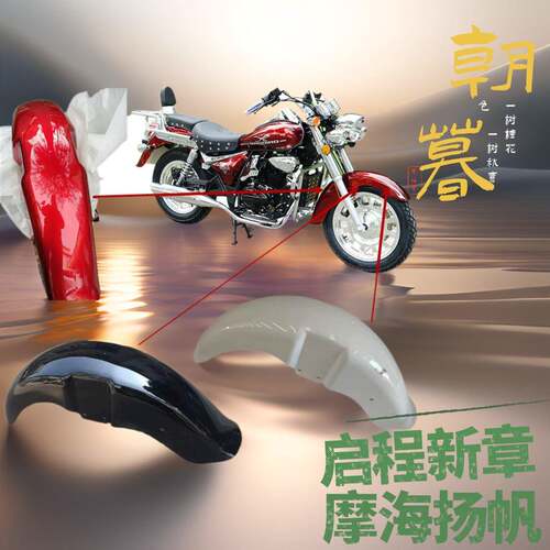 迅龙XL200-2S风暴太子摩托车前挡泥板喜力HL200前水板BD-8A前泥瓦
